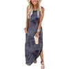 image:imageANRABESS Womens Summer Maxi Dress Sleeveless Casual Sundress with PocketsPrint Dark