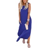 image:imageANRABESS Womens Summer Maxi Dress Sleeveless Casual Sundress with PocketsRoyal Blue