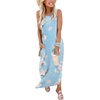 image:imageANRABESS Womens Summer Maxi Dress Sleeveless Casual Sundress with PocketsSky Floral