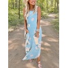 image:imageANRABESS Womens Summer Maxi Dress Sleeveless Casual Sundress with PocketsSky Floral