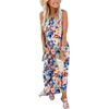 image:imageANRABESS Womens Summer Maxi Dress Sleeveless Casual Sundress with PocketsTie Dy Rainbow