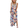 image:imageANRABESS Womens Summer Maxi Dress Sleeveless Casual Sundress with PocketsTie Dy Rainbow
