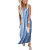 image:imageANRABESS Womens Summer Maxi Dress Sleeveless Casual Sundress with PocketsTie Dye