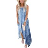 image:imageANRABESS Womens Summer Maxi Dress Sleeveless Casual Sundress with PocketsTie Dye