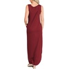 image:imageANRABESS Womens Summer Maxi Dress Sleeveless Casual Sundress with PocketsWinered