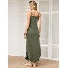 image:imageANRABESS Womens Summer Maxi Dress Spaghetti Strap Sundress with PocketsArmy Green