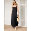 image:imageANRABESS Womens Summer Maxi Dress Spaghetti Strap Sundress with PocketsBlack