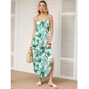 image:imageANRABESS Womens Summer Maxi Dress Spaghetti Strap Sundress with PocketsGreen Leaf