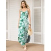 image:imageANRABESS Womens Summer Maxi Dress Spaghetti Strap Sundress with PocketsGreen Leaf