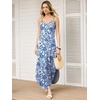 image:imageANRABESS Womens Summer Maxi Dress Spaghetti Strap Sundress with PocketsIndigo Paisley