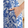 image:imageANRABESS Womens Summer Maxi Dress Spaghetti Strap Sundress with PocketsIndigo Paisley