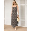 image:imageANRABESS Womens Summer Maxi Dress Spaghetti Strap Sundress with PocketsLeopard