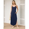 image:imageANRABESS Womens Summer Maxi Dress Spaghetti Strap Sundress with PocketsNavy Blue