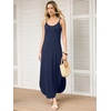 image:imageANRABESS Womens Summer Maxi Dress Spaghetti Strap Sundress with PocketsNavy Blue