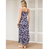 image:imageANRABESS Womens Summer Maxi Dress Spaghetti Strap Sundress with PocketsNavy Pink Floral