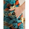 image:imageANRABESS Womens Summer Maxi Dress Spaghetti Strap Sundress with PocketsOrange Teal Leaf