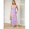 image:imageANRABESS Womens Summer Maxi Dress Spaghetti Strap Sundress with PocketsPurple Rose