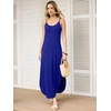 image:imageANRABESS Womens Summer Maxi Dress Spaghetti Strap Sundress with PocketsRoyal