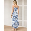 image:imageANRABESS Womens Summer Maxi Dress Spaghetti Strap Sundress with PocketsWhite Blue Floral