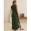 image:imageANRABESS Womens Summer Sundress Wrinkle Free Sleeveless Maxi Dress ampPocketsArmy Green