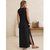 image:imageANRABESS Womens Summer Sundress Wrinkle Free Sleeveless Maxi Dress ampPocketsBlack