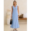image:imageANRABESS Womens Summer Sundress Wrinkle Free Sleeveless Maxi Dress ampPocketsLight Blue