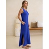 image:imageANRABESS Womens Summer Sundress Wrinkle Free Sleeveless Maxi Dress ampPocketsRoyal Blue