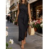 image:imageANRABESS Womens Summer WrinkleFree Tank Maxi DressBlack