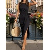 image:imageANRABESS Womens Summer WrinkleFree Tank Maxi DressBlack