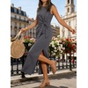 image:imageANRABESS Womens Summer WrinkleFree Tank Maxi DressDeep Grey