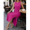 image:imageANRABESS Womens Summer WrinkleFree Tank Maxi DressHot Pink