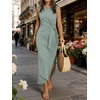image:imageANRABESS Womens Summer WrinkleFree Tank Maxi DressLight Green
