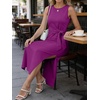 image:imageANRABESS Womens Summer WrinkleFree Tank Maxi DressPurple Red