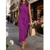 image:imageANRABESS Womens Summer WrinkleFree Tank Maxi DressPurple Red