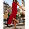 image:imageANRABESS Womens Summer WrinkleFree Tank Maxi DressRed