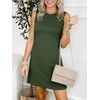 image:imageANRABESS Womens Wrinkle Free Summer Casual Sleeveless Mini DressesArmy Green