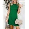 image:imageANRABESS Womens Wrinkle Free Summer Casual Sleeveless Mini DressesGreen