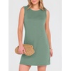 image:imageANRABESS Womens Wrinkle Free Summer Casual Sleeveless Mini DressesLight Green
