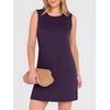 image:imageANRABESS Womens Wrinkle Free Summer Casual Sleeveless Mini DressesPurple