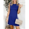 image:imageANRABESS Womens Wrinkle Free Summer Casual Sleeveless Mini DressesRoyal Blue
