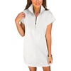 image:imageANRABESS Womens Summer Casual Half Zip WrinkleFree DressWhite