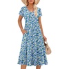Print Blue Yellow Floral