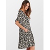 image:imageANRABESS Dresses for Women Summer Casual V Neck Ruffle Sleeve Mini DressBlack White Floral