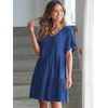 image:imageANRABESS Dresses for Women Summer Casual V Neck Ruffle Sleeve Mini DressBlue
