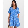 image:imageANRABESS Dresses for Women Summer Casual V Neck Ruffle Sleeve Mini DressBlue Pink Floral