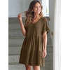 image:imageANRABESS Dresses for Women Summer Casual V Neck Ruffle Sleeve Mini DressCoffee