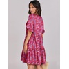 image:imageANRABESS Dresses for Women Summer Casual V Neck Ruffle Sleeve Mini DressRed Floral