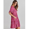 image:imageANRABESS Dresses for Women Summer Casual V Neck Ruffle Sleeve Mini DressRed Floral