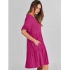 image:imageANRABESS Dresses for Women Summer Casual V Neck Ruffle Sleeve Mini DressRose
