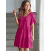 image:imageANRABESS Dresses for Women Summer Casual V Neck Ruffle Sleeve Mini DressRose
